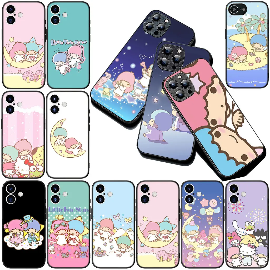 Чехол для телефона Samsung Galaxy A35 A26 A05 A06 A14 A50 A51 A53 A54 A17 A70 A07 M56 M16 M06 Anime Lovely Little Twin Star Fashion