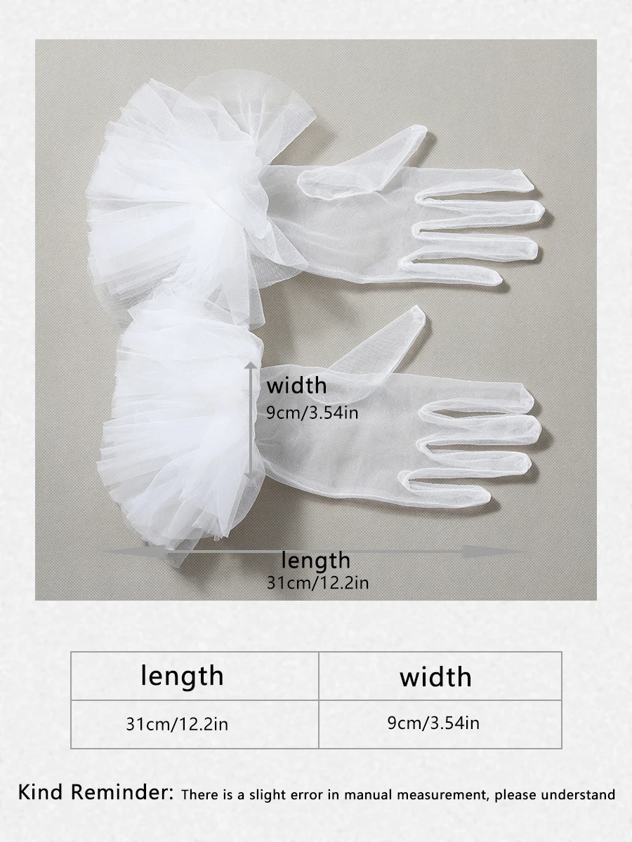 Guantes de novia de estilo de fiesta para mujer, guantes de boda elegantes blancos, adecuados para bola