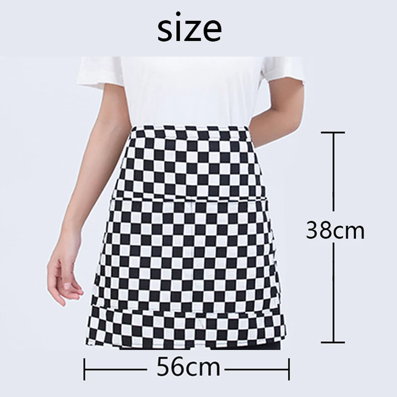 Chef's Apron Catering Kitchen Apron Man and Woman Hotel Bakery Cafe Bar Chef Cooking Waiter Work Pinafore Lace Up Short Style