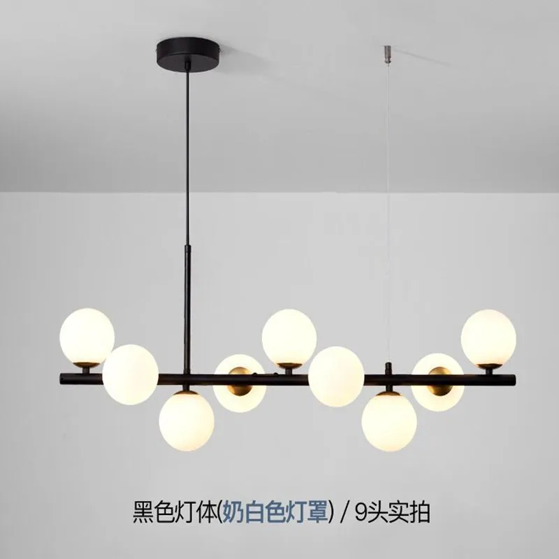 

Led Modern Chandelier For The Dining Room Kitchen Bedroom Glass Ball Hanging Pendant Lamp Nordic Design Style Indoor deco Lights