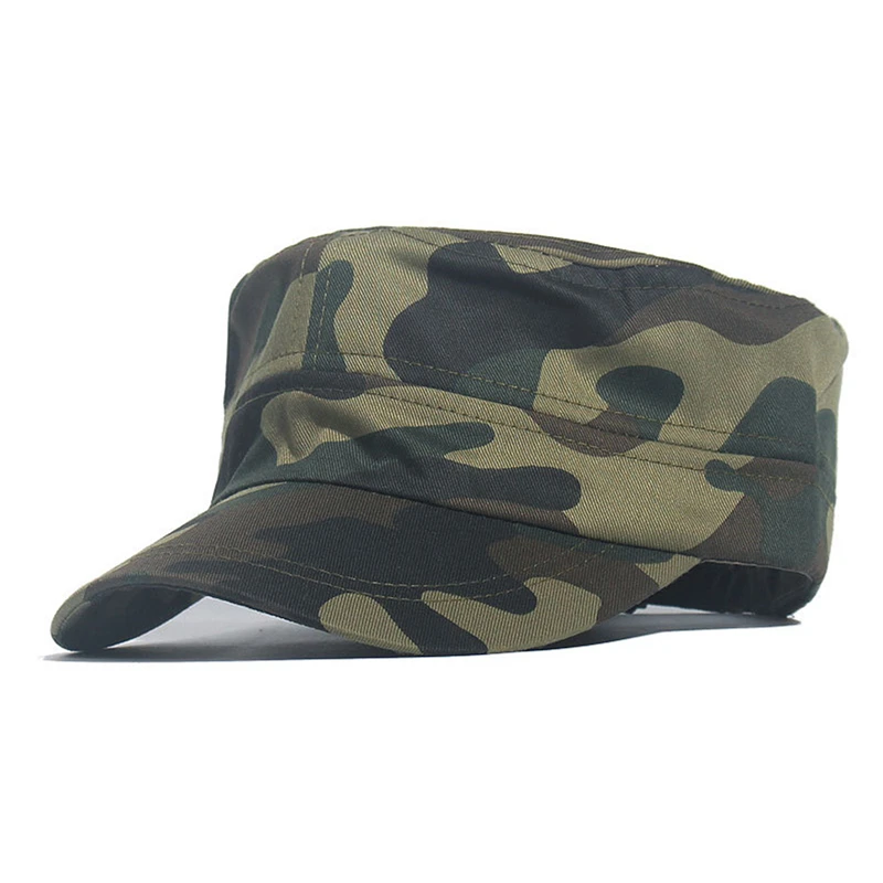 Summer Fashion Men Baseball Caps Tactical Camouflage Flat Cap Hats Women Men's Outdoor Visor Training Camo 2024