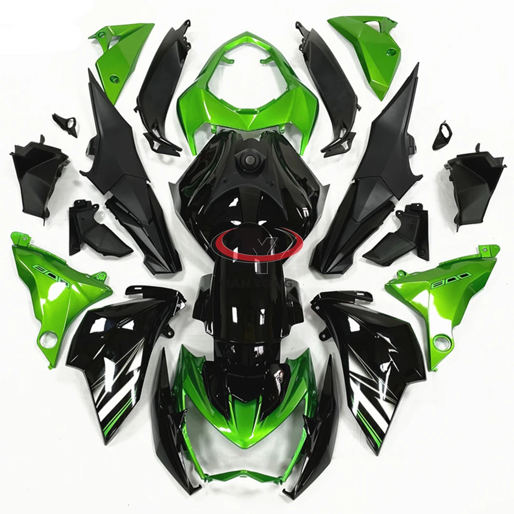 Motorcycle For Z800 2013 2014 2015 2016 Full Fairing Kit Bodywork Cowling Injection Green black letter printing