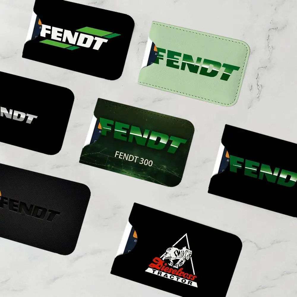 F-Fendt T-Tractor New Leather Card Small Retro Cowhide Coin Purse Men/Women Luxury Card Holder