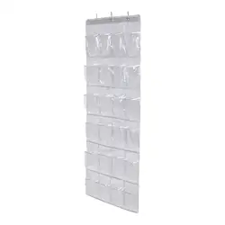 24 Pocket Shoe Space Door Hanging Organizer Rack Wall Bag Storage Closet Holder Accessories Hanging Bags