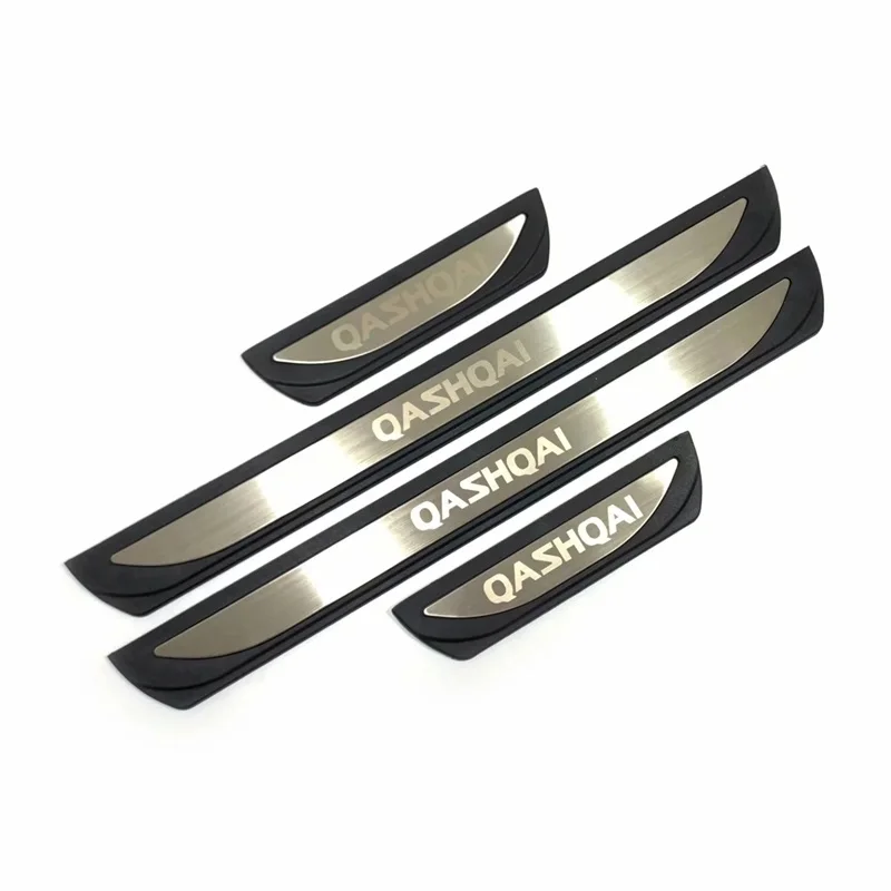 Quanzhen 3d Auto Parts For Nissan Qashqai J12 2021 2022 2023 2024 Door Sill Kick Protector Guard Scuff Plate Pedal Cover Trim