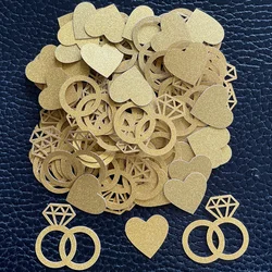 100pcs Glitter Paper Confetti Birthday Wedding Engagement Bridal Baby Shower Bachelorette Table Decor
