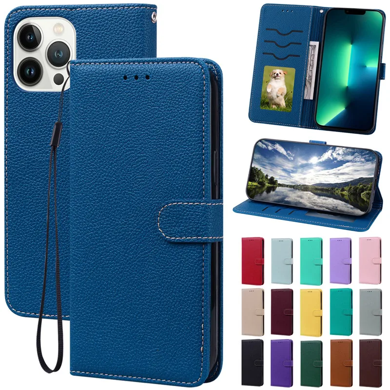 Leather Flip Case For Samsung Galaxy S9 S8 Plus S6 S7 Edge Note 10 Lite 20 Ultra A90 5G A9 A920F G532 J2 Grand Prime Wallet Case