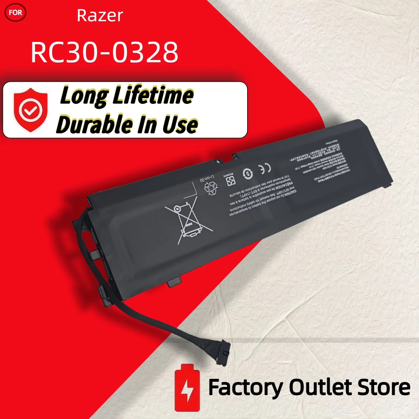 Wholesale And Retail Laptop Battery RC30-0328 for Razer Blade 15 2020 RZ09-03305x RZ09-0328 RZ09-03304x 13 Months Warranty