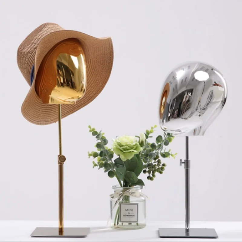 Room Decoration Shelves Metal Head Mannequin For Hat Estanteria Female Model, Jewelry and Glasses Display, AT340