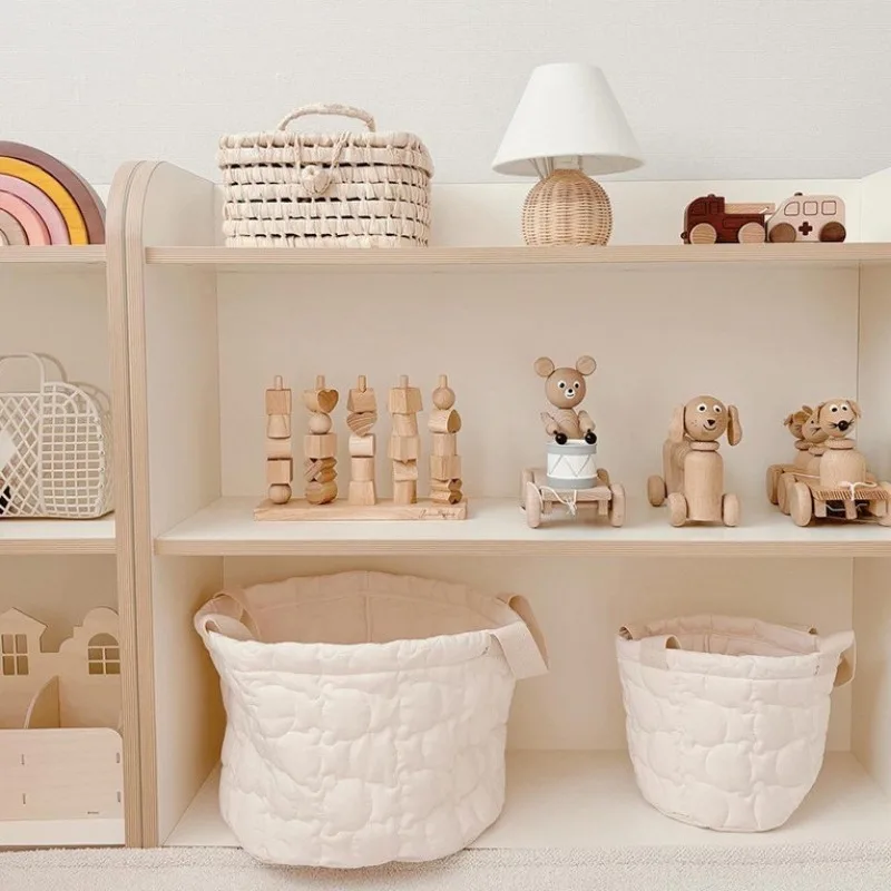 

2025 New Year's Style Organizers for Ins Baby Diapers Clothes Toys Storage Basket Bedding Storage Multi Purpose Storage Bag