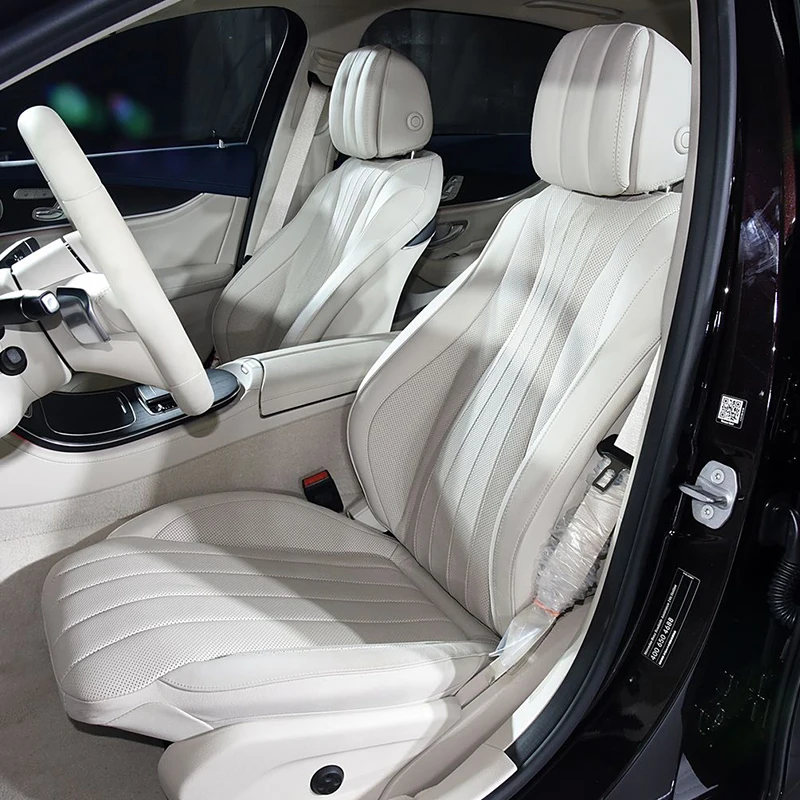 LHD RHD Custom Fit Leather Seat Covers Full Set Compatible With Mercedes Benz E-Class W210 W211 W212 W213 W214 5 Seats E350 E550