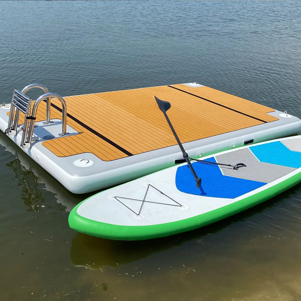 

Inflatable Floating Island Yacht Towing Dock Platform Tent