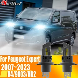 2x H4 HB2 9003 Led Headlight Canbus No Error Car Bulb High Power White Fog Light Diode Lamp 12v 55w For Peugeot Expert 2007~2023