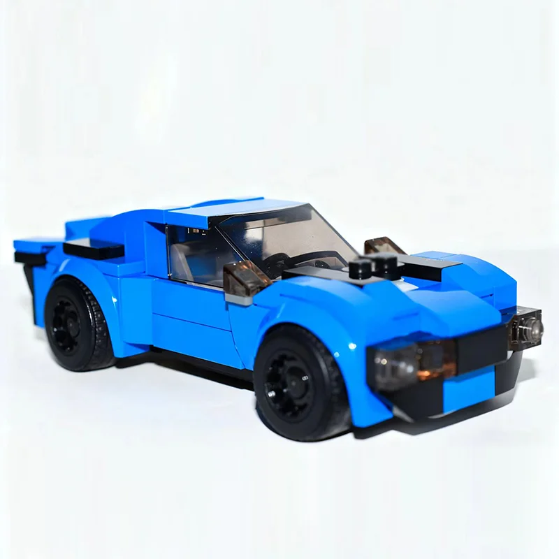 City Car Model MOC Building Bricks American Muscle Speed Car Modular Technology Children Holiday Gifts Assemble Toys Suit