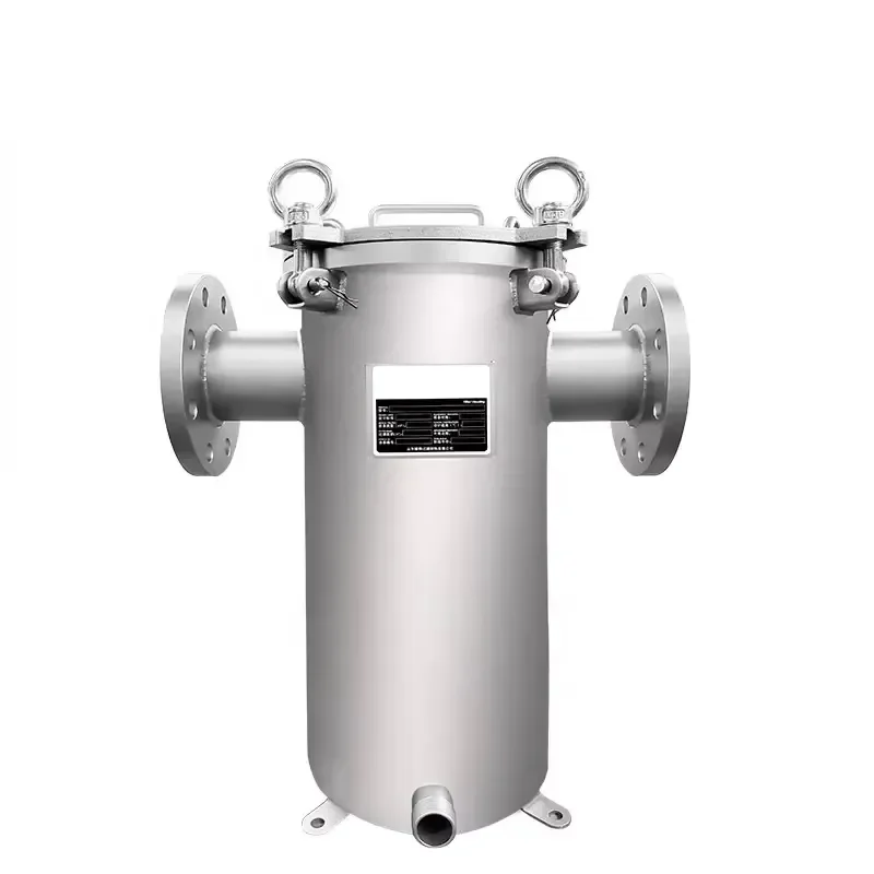 304 Stainless Steel Single Bag Filter Housing with High Strength Liquid Filtration Vessel