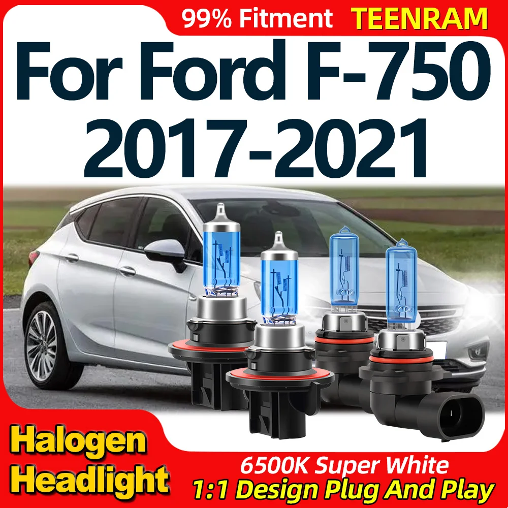 

200W Halogen Headlights Bulbs 6500K White Fog Lights 24000LM Auto Lamps 12V 24V For Ford F-750 2017 2018 2019 2020 2021