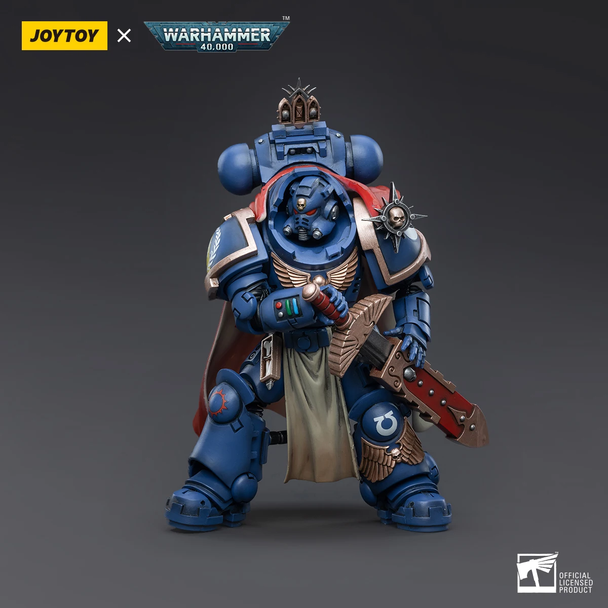 

[IN STOCK] JOYTOY Warhammer 40k 1/18 Action Figure Ultramarines Captain with Master-crafted Heavy Bolt rifle Anime Model Toys