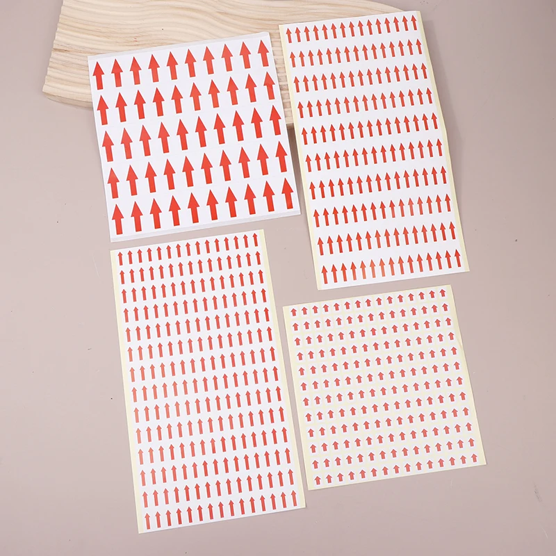 10 PCS Red Arrow Stickers Self Adhesive Custom Labels Directional Labels Red Arrow Stickers