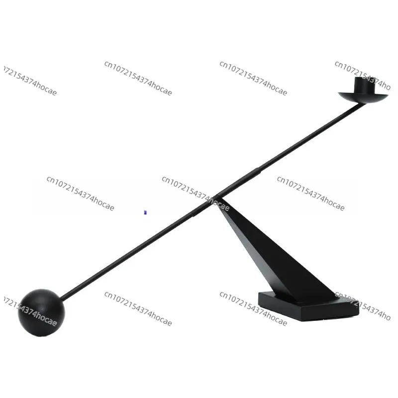 

romantic restaurant candlelight metal modern simplicity black Candlestick creative simplicity personality geometric lines