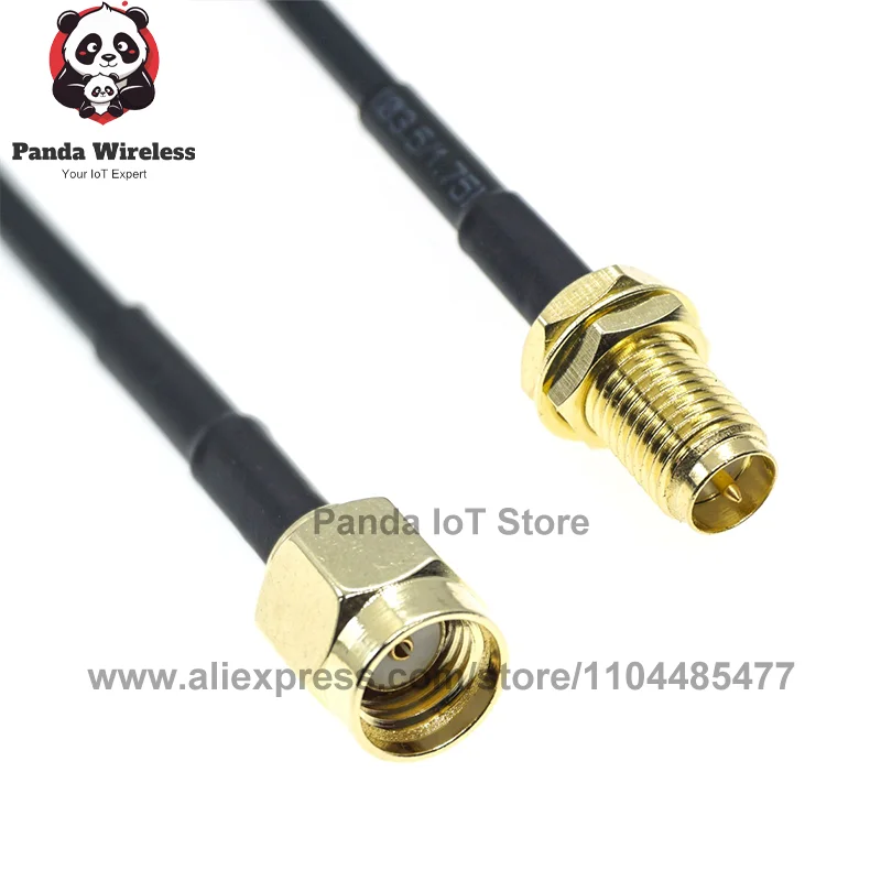 Immagine 7: 2 Pezzi Cavo Antenna RF SMA Maschio a SMA Femmina 90 Gradi RG174, Prolunga Pigtail, Connettore Coassiale Convertitore