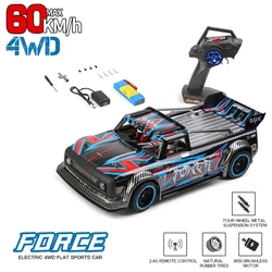 Wltoys 104072 1/10 4WD 60Km/H High Speed Racing 2.4GHz RC Car Upgrade Brushless Motor Off-Road Drift Car 284131 LCD Version