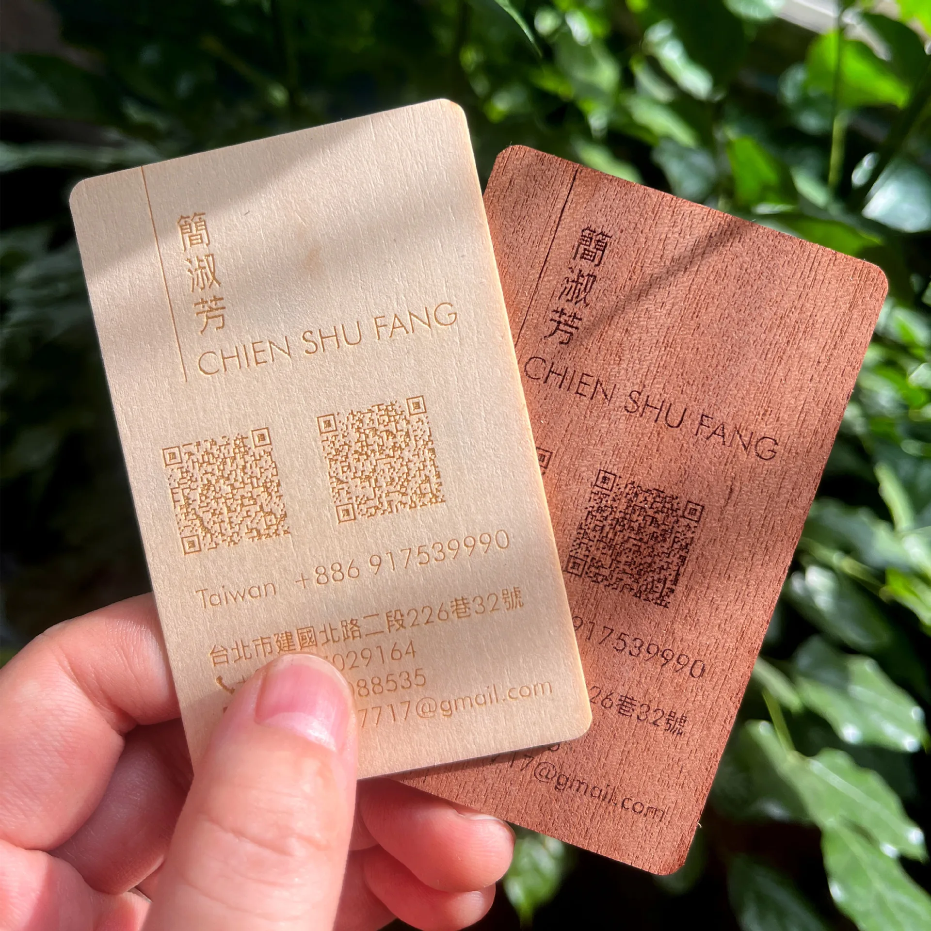1Pc Wooden Card NFC 13.56MHZ RFID Tag 504Bytes 215Ntag Chip Membership Contactless Business Gift Social Recognition Lasercard