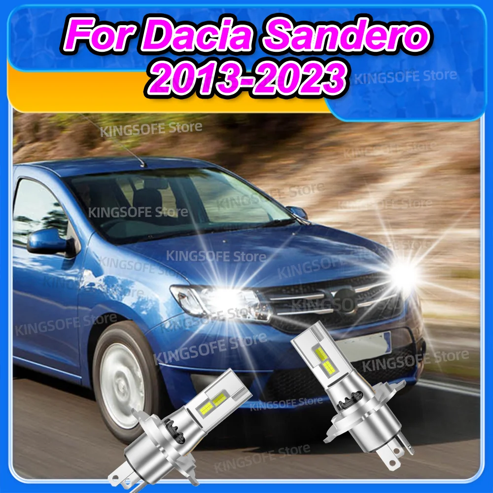 

50000LM светодиодная автоматическая фара 6000K с турбовентилятором для Dacia Sandero 2013-2023 2014 2015 2016 2017 2018 2019 2020 2021