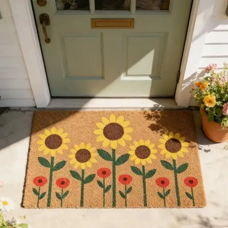 Non-Slip Washable Low Profile Doormat for Entryway Front Door Outdoor Home Decor