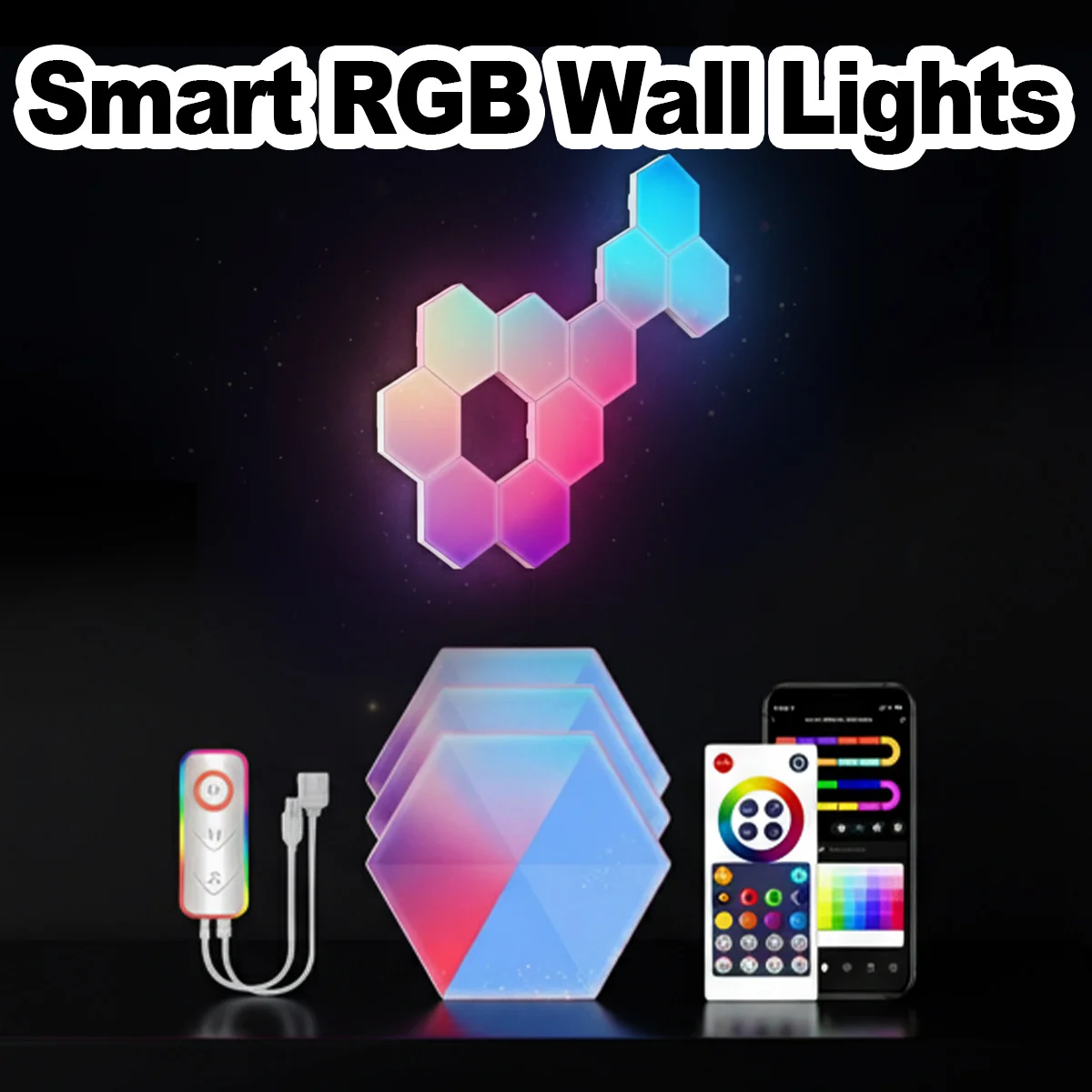 lampe-murale-hexagonale-intelligente-rgb-led-controle-par-application-panneau-modulaire-en-nid-d'abeille-synchronisation-musicale-changement-de-couleur-diy-lampe-d'ambiance-decoration-de-jeu-usb