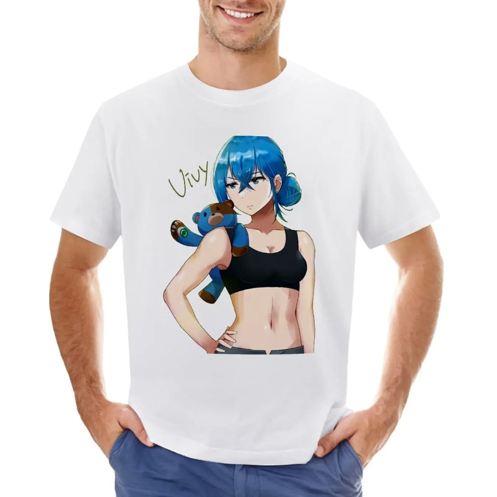 Vivy & Matsumoto fanart : Fluorite Eye's Song T-Shirt anime clothes funnys mens graphic t-shirts