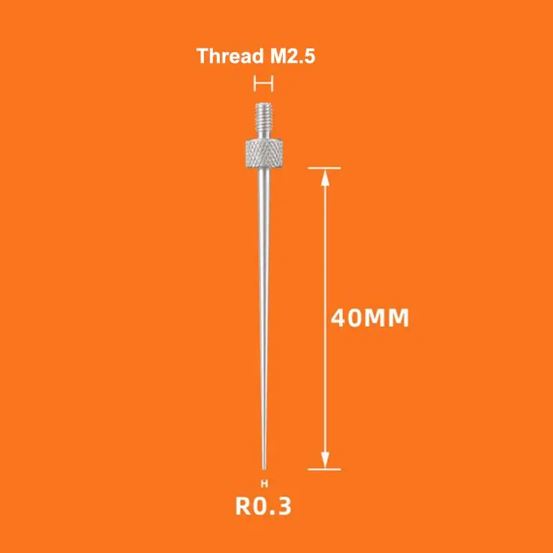 Pointed Needle Dial Indicator Tool Parts 45degree M2.5 Thread Needle Diameter HSS Dial Test Indicator Contact Point
