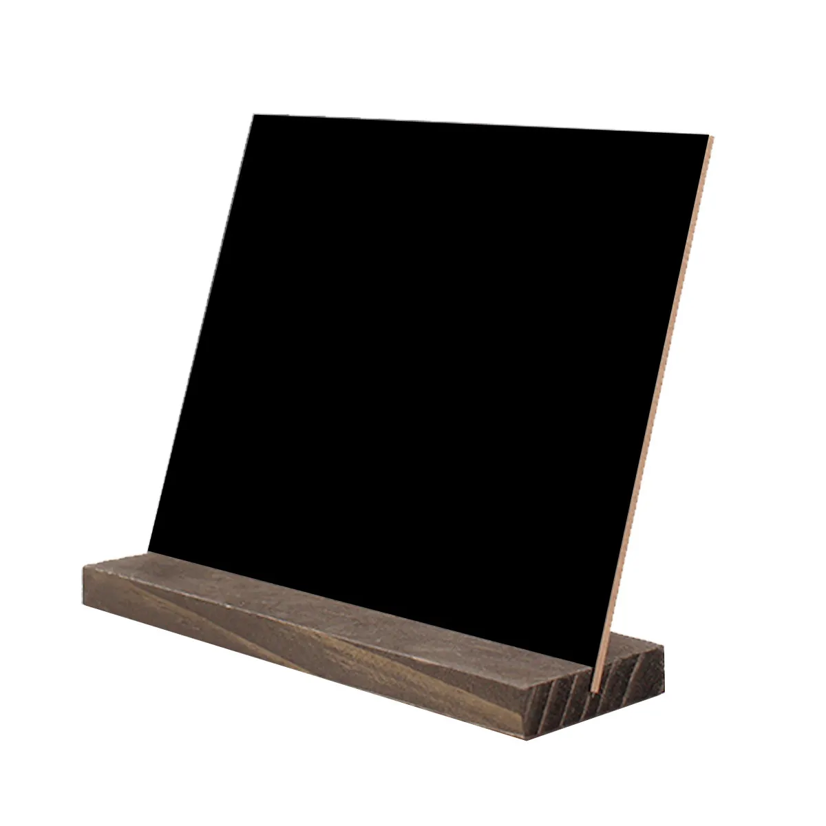 1Pcs Double-Sided Blackboard Creative Solid Base Writing Board Mini Display for Home Bar Garden Party Decoration