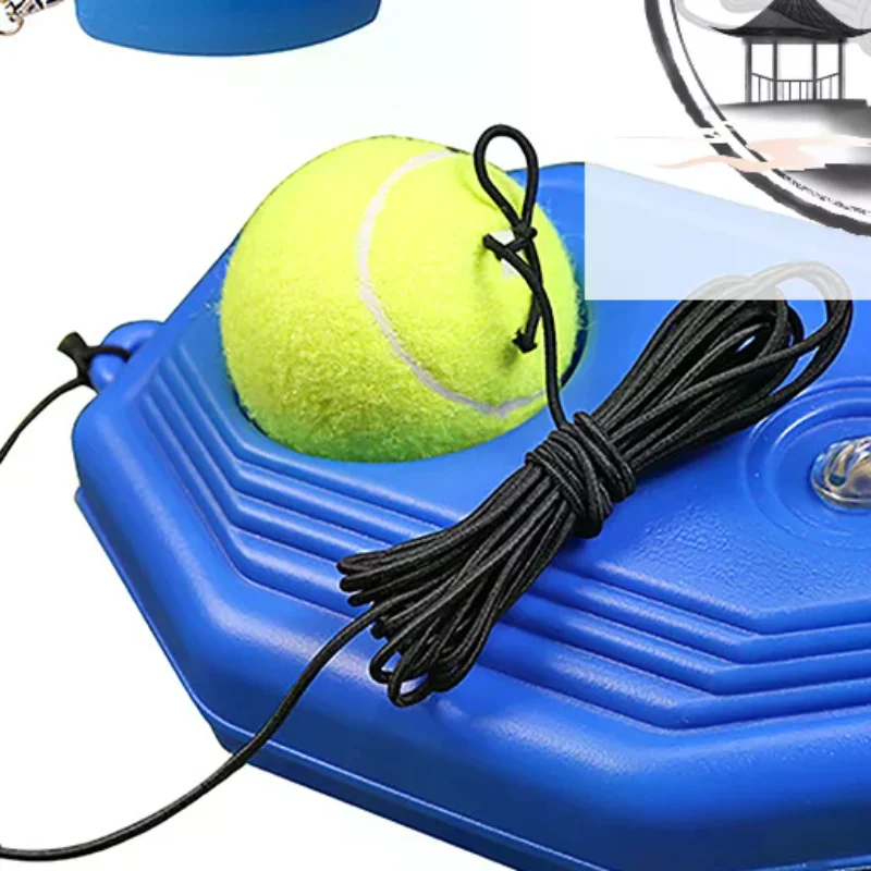 

Heavy Duty Tennis Training Aids Base With Elastic Rope Ball Practice Self-Duty Rebound Tennis Trainer Partner Sparring Device