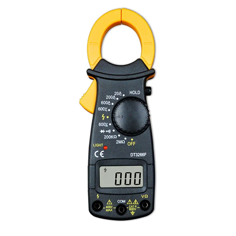 Hot New Digital Amper Clamp Meter Multimeter NCV Current Clamp Pincers Voltmeter Ammeter 600A AC/DC Ohm Current Voltage Tester