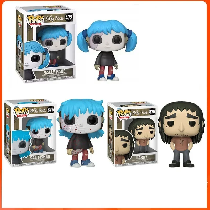 2024 Funko POP Games Sally Face Larry 875 #   Sal Fisher 876 #   Салли Фейс 472 #   Виниловая фигурка, модель игрушки, коллекция, подарок на день рождения, игрушка