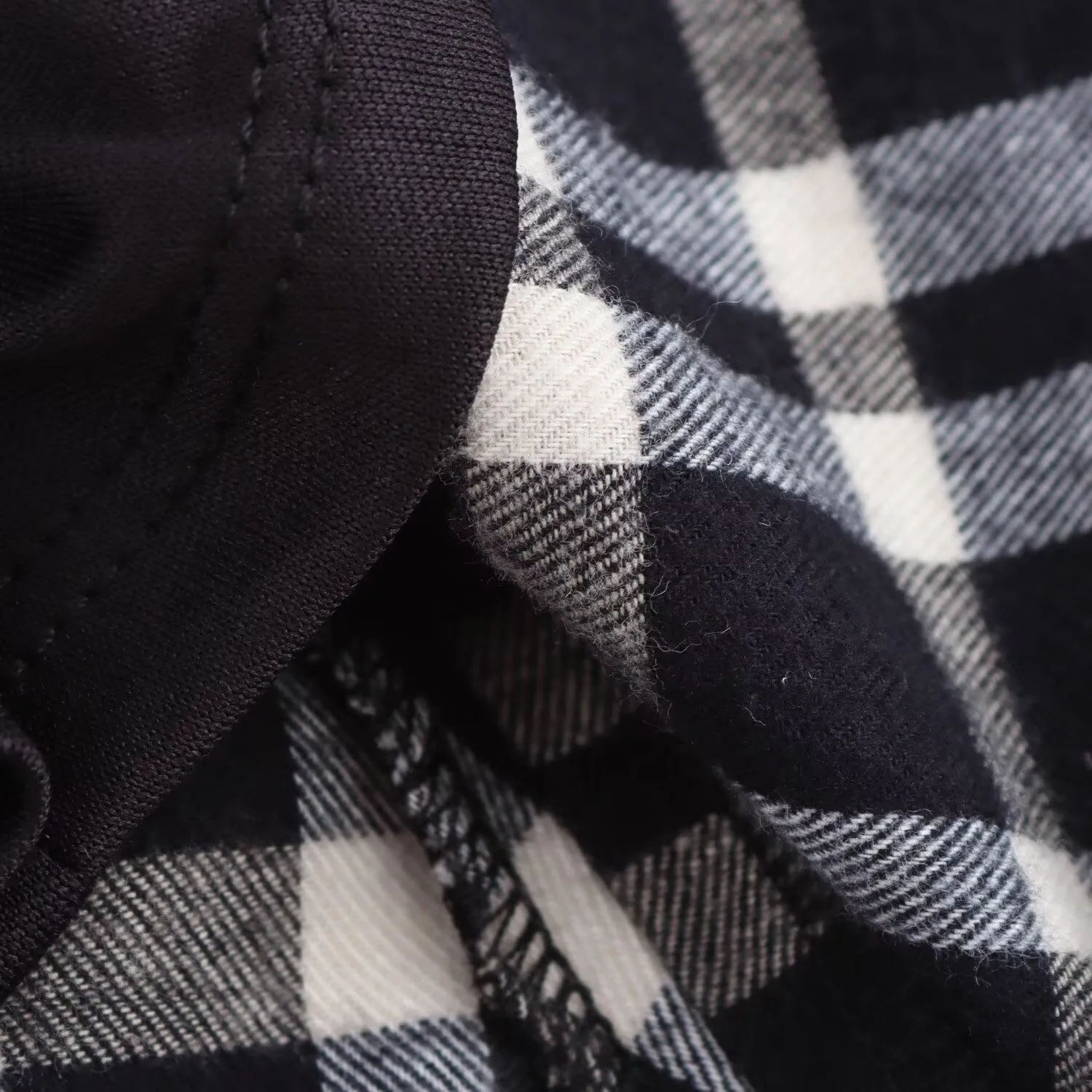 유럽과 미국 스타일의 가을, 겨울 새로운 흑백 격자 무늬 플란넬 쇼핑몰 민소매 허리 드레스