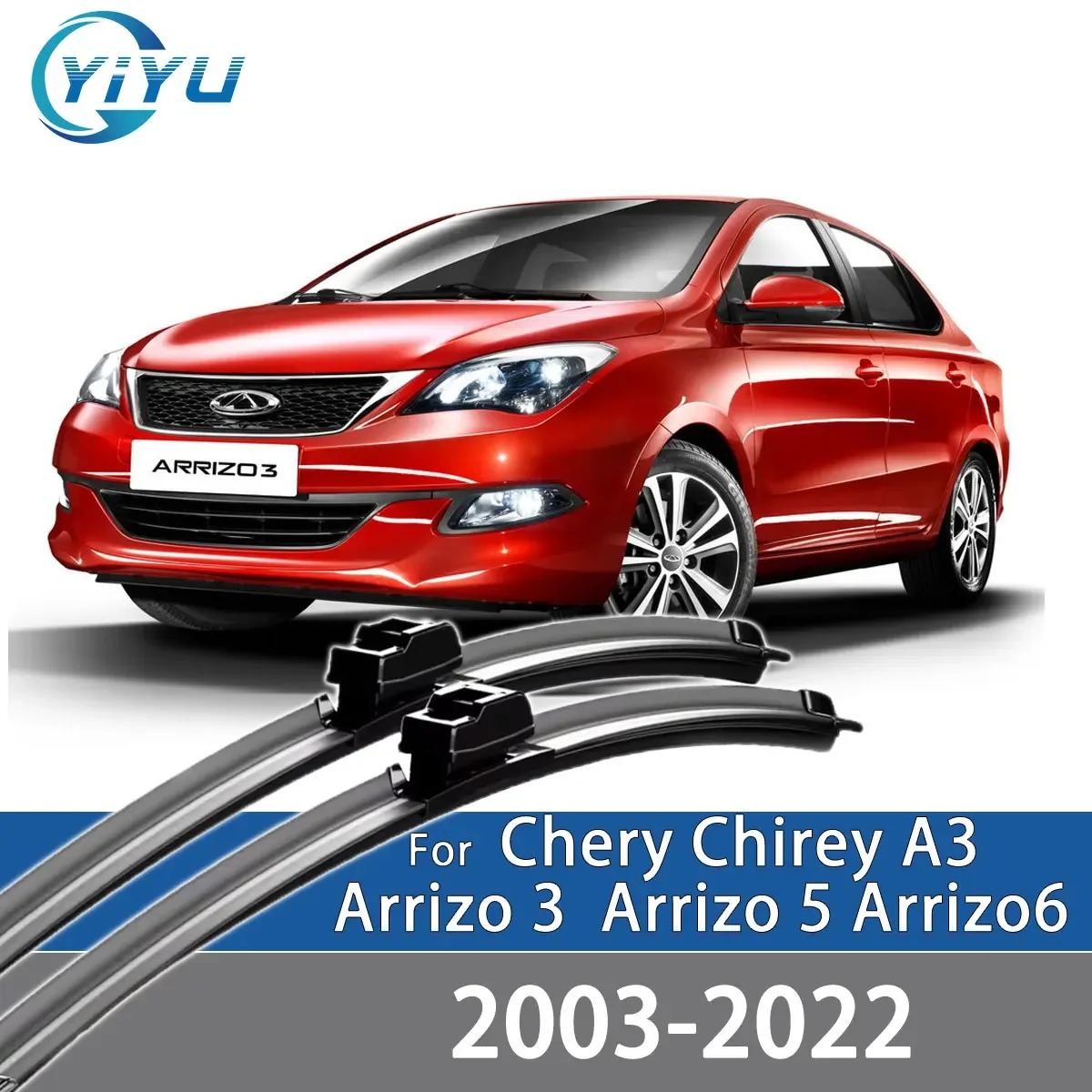 

2 шт. передних дворников для Chery Chirey A3 Arrizo 3 Arrizo 5 Arrizo 6 2003-2022, аксессуары для лобового стекла