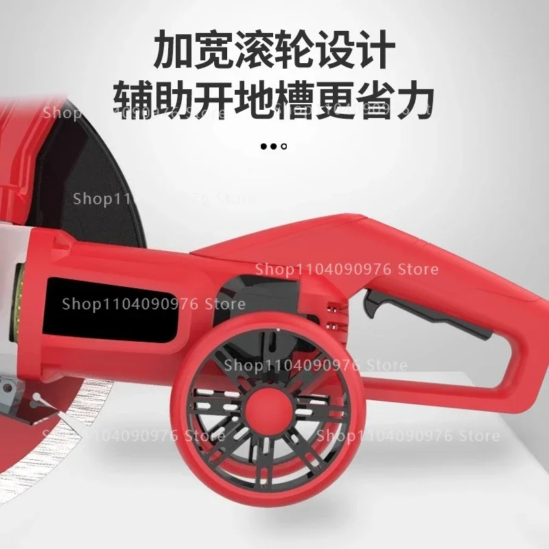 Electric Wall Slotting Machine for Dust-Free Concrete, Cement, Brick  Stone Cutting with Rebar Wire Box Grooving