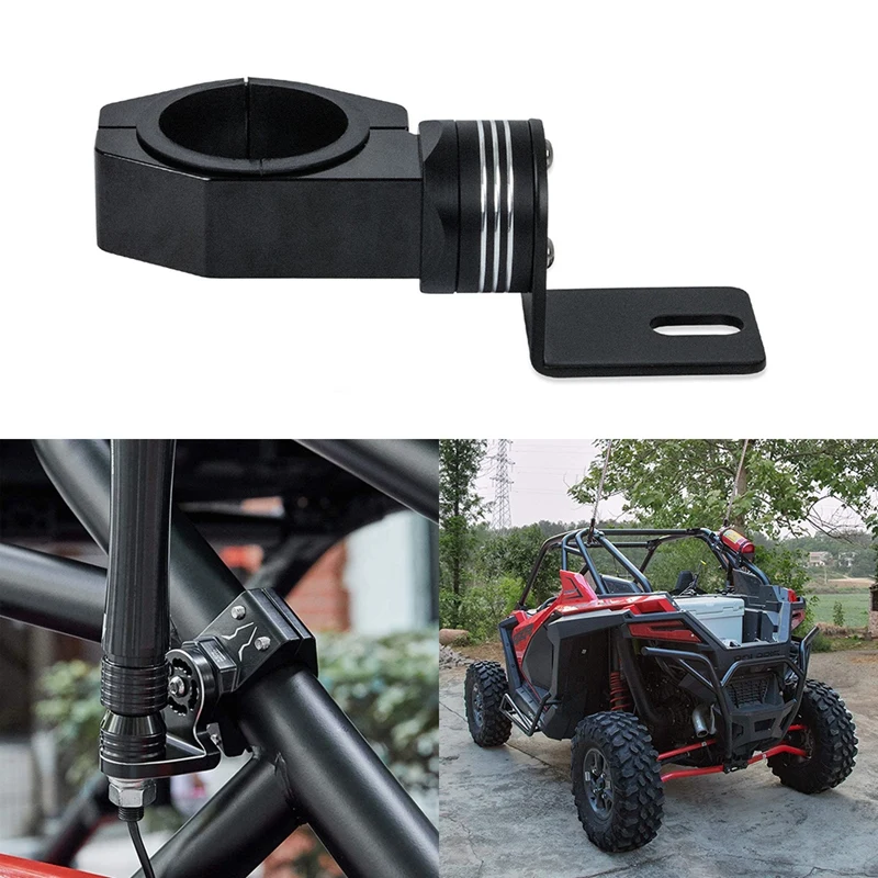 TV Flag Mount Whip Light Mount For 1.75 To 2 Inch Roll Bar Universal UTV For Polaris RZR 900 1000 Can Am Commander