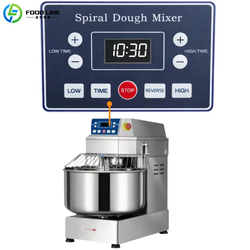 Customized Commercial Dough Kneading Machine Heavy Duty Dough Mixer Machine for Bakery Full Automatic