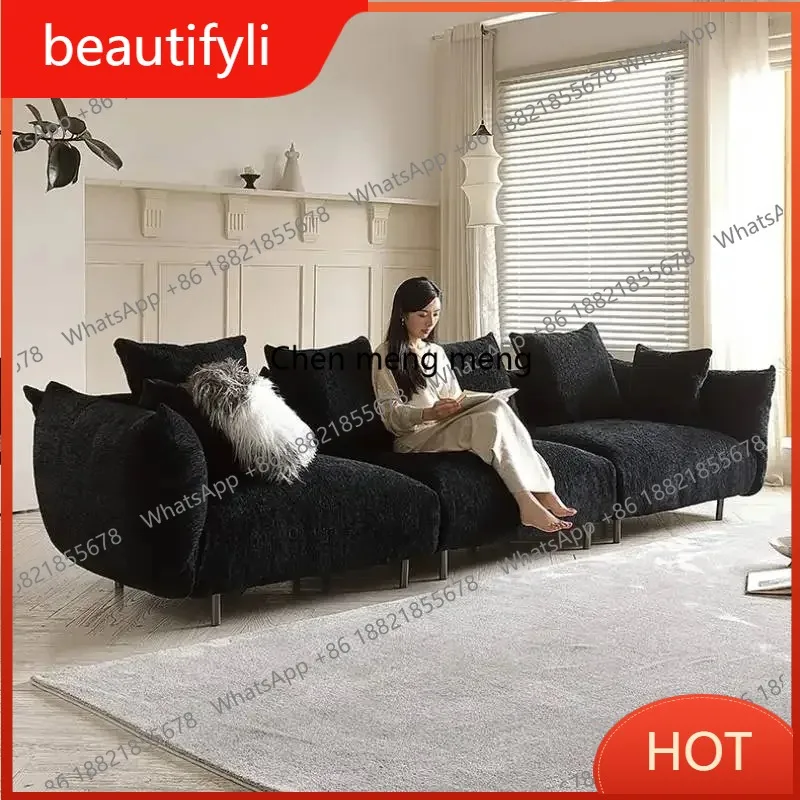 A139 Apartment Luxury Black Sofas Wood Comfortable Style Designer Living Room Sofa Choice Italiano Modern Muebles Trendy Furnitu