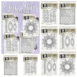 Ovals & Border Die Metal Cutting Dies Sets for DIY Craft Embossing Making Greeting Card Scrapbooking Decoration Molds