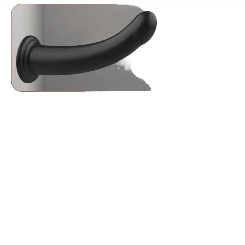 Dildo curvo in silicone con ventosa per training anale_voghion.com