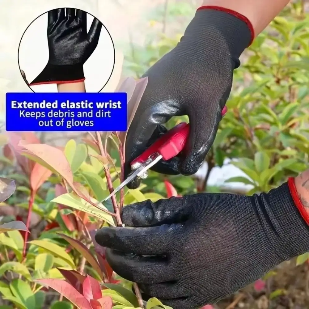 

Worker Supplies Nylon PU Gloves Palm Coated Hand Protect Safety Work Gloves Dust-Proof Breathable Repair Special Gloves Garden