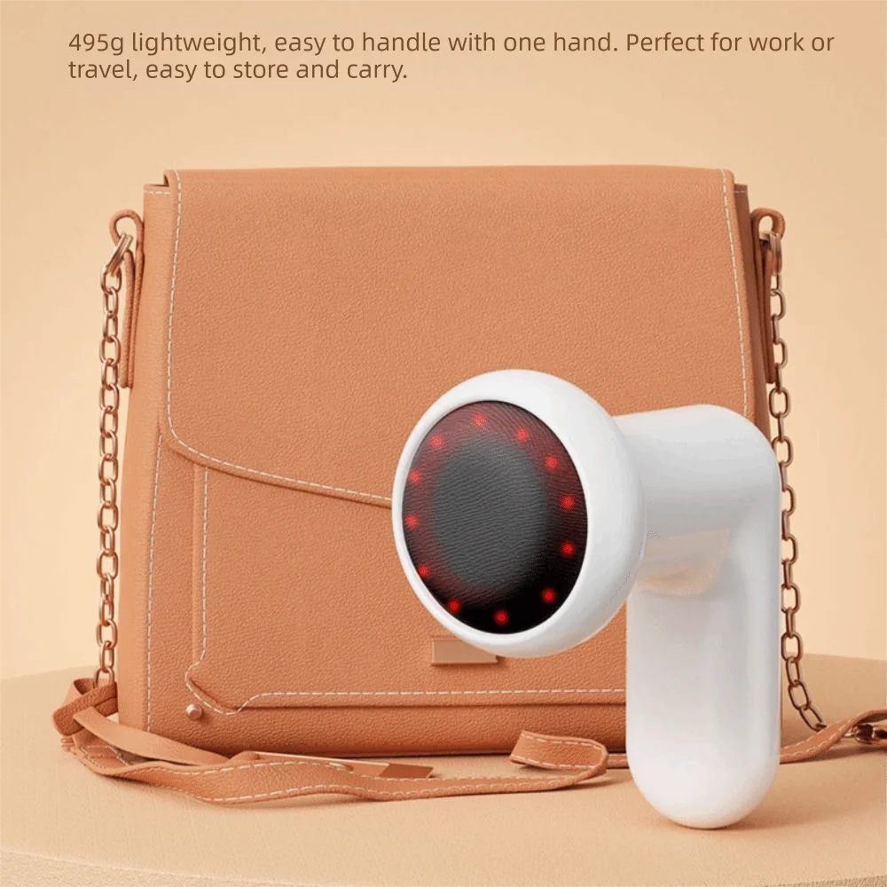 Protable Fascia Rings Massager Multiple-level Adjustment Vibration Massage Muscle Handheld Massager Mini Cordless