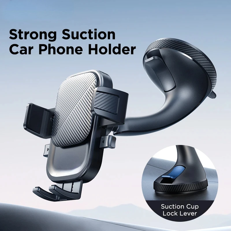 

ftvae Car Phone Holder Mount Car Strong Suction Hands-Free Universal Cell Phone Stand For Dashboard/Windshield 360° Rotation