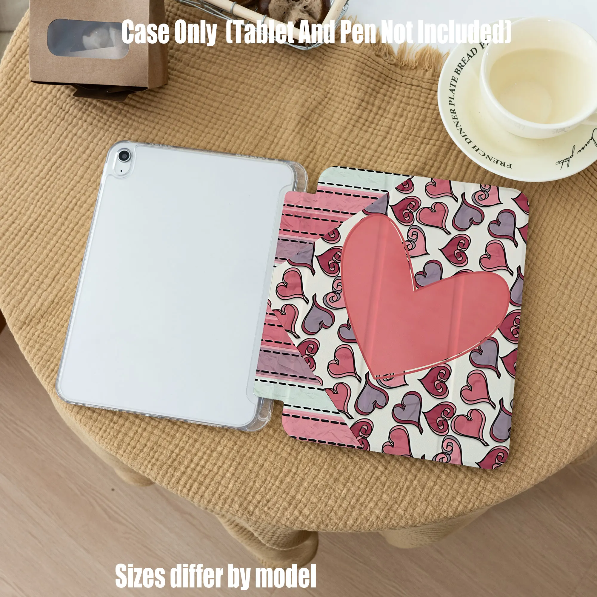 

Slim Fit Premium TPU Tablet Cover, Shockproof Durable Lightweight Protective Case for iPad Samsung Huawei Honor Redmi Xiaomi