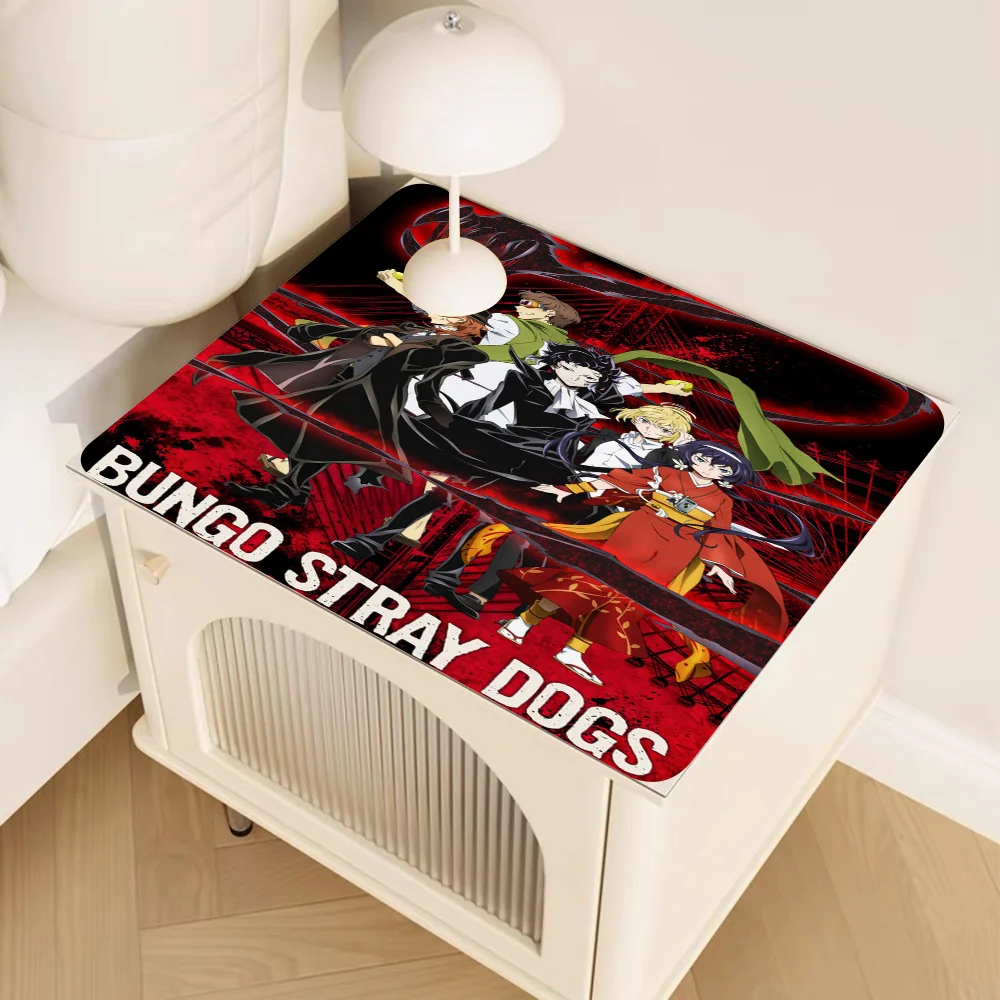 Bungo Stray Dogs Coffee Mat Dish Draining Mat Drying Mat Quick Dry Bathroom Drain Pad Kitchen Faucet Placemat