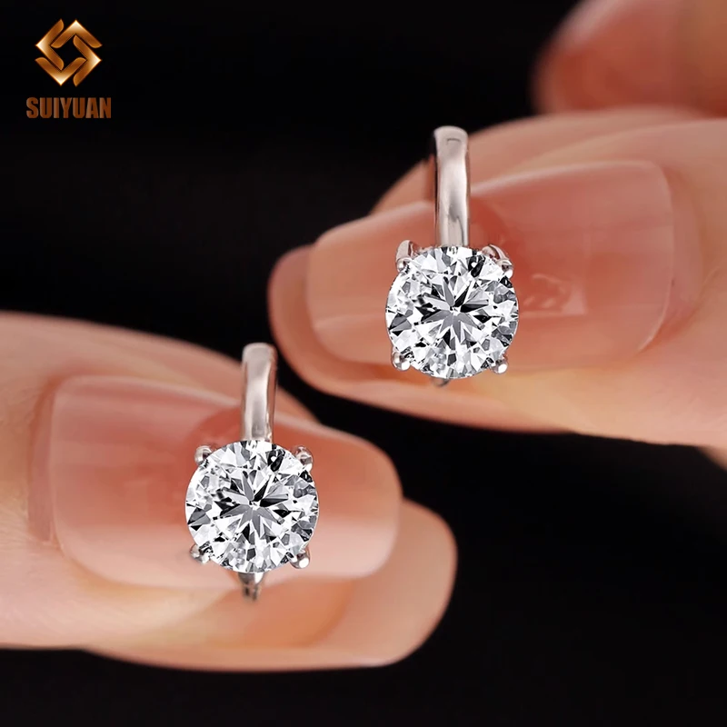 Custom VVS Lab Grown Created Diamond Stud Earrings 10K 14K 18K Solid Gold 925 Silver Men Women IGI Certified Jewelry Diamonds