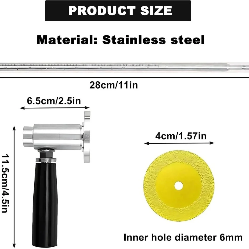 

1 Set PVC Pipe Cutter For Pipe Cutter Accommodates 14-inch Hex Shanks With Adjustable Depth & Ergonomic Handle Accessories